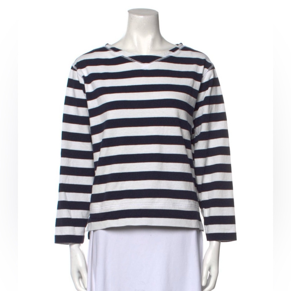 Alex Mill Striped Bateau Neckline Sweatshirt size M
